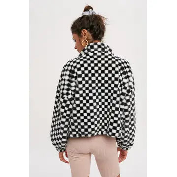 Checker Teddy Jacket