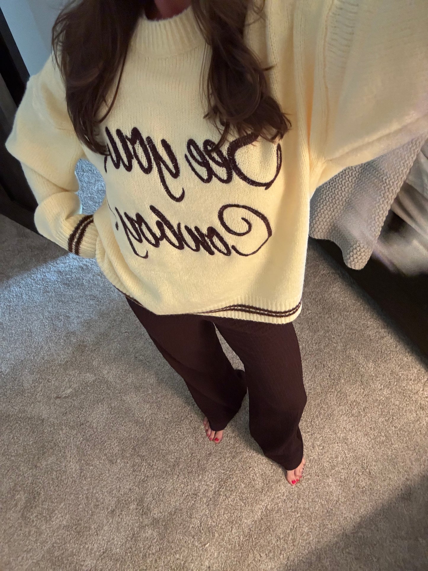 See you, Cowboy Sweater Yellow