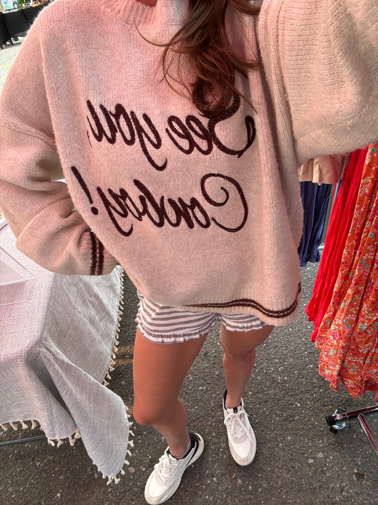 See You Cowboy Sweater Oatmeal