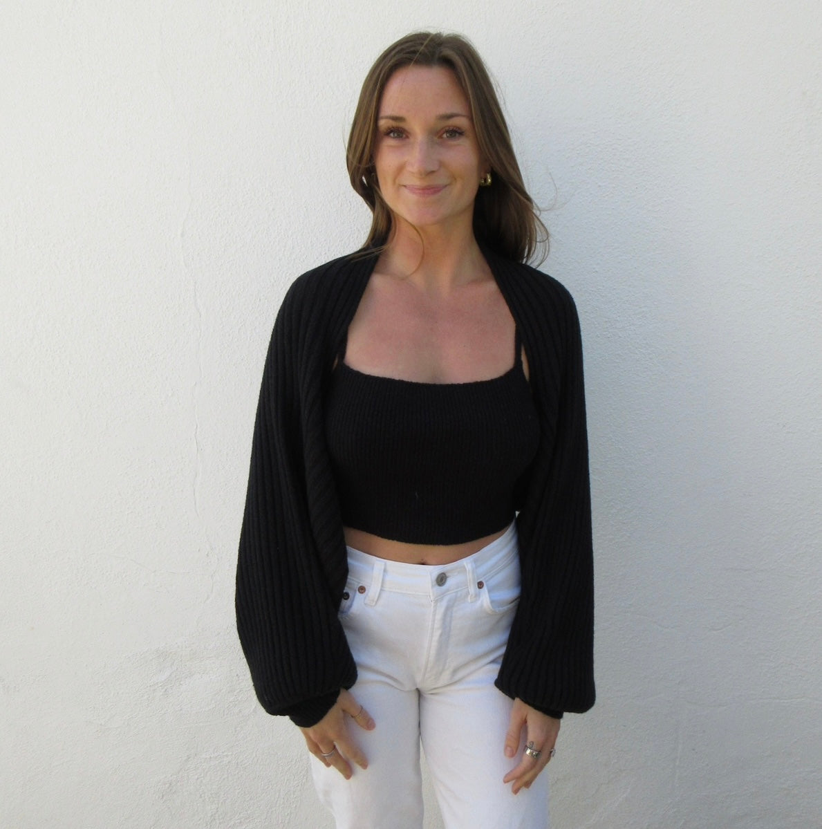 Knitted Tank and Shrug Sweater Set