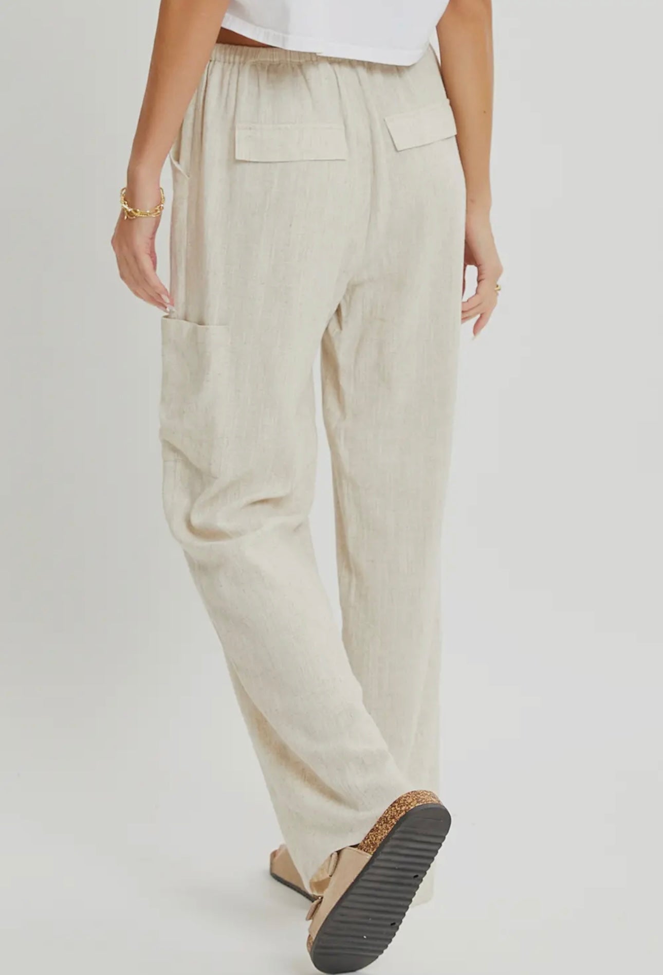 Linen Pant- Oatmeal