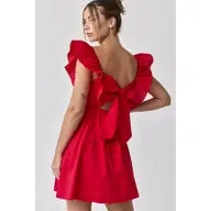 Audrey Tie-Back Mini Dress