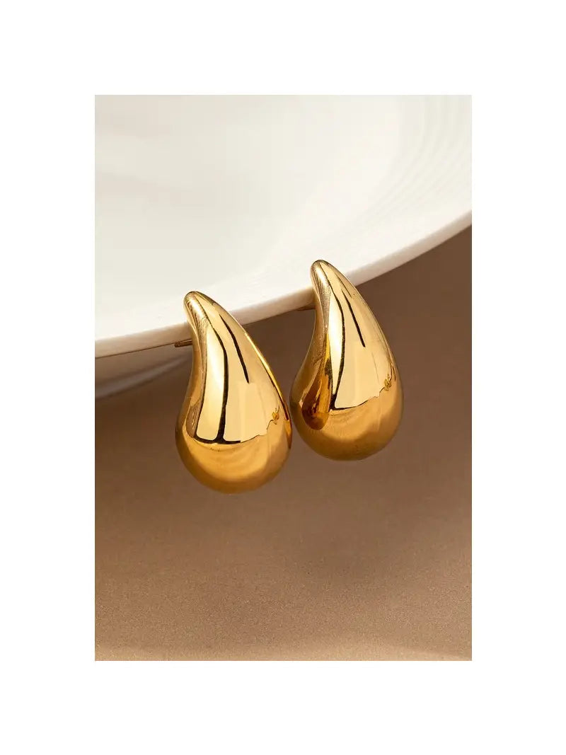 Teardrop Gold Earring - XLarge