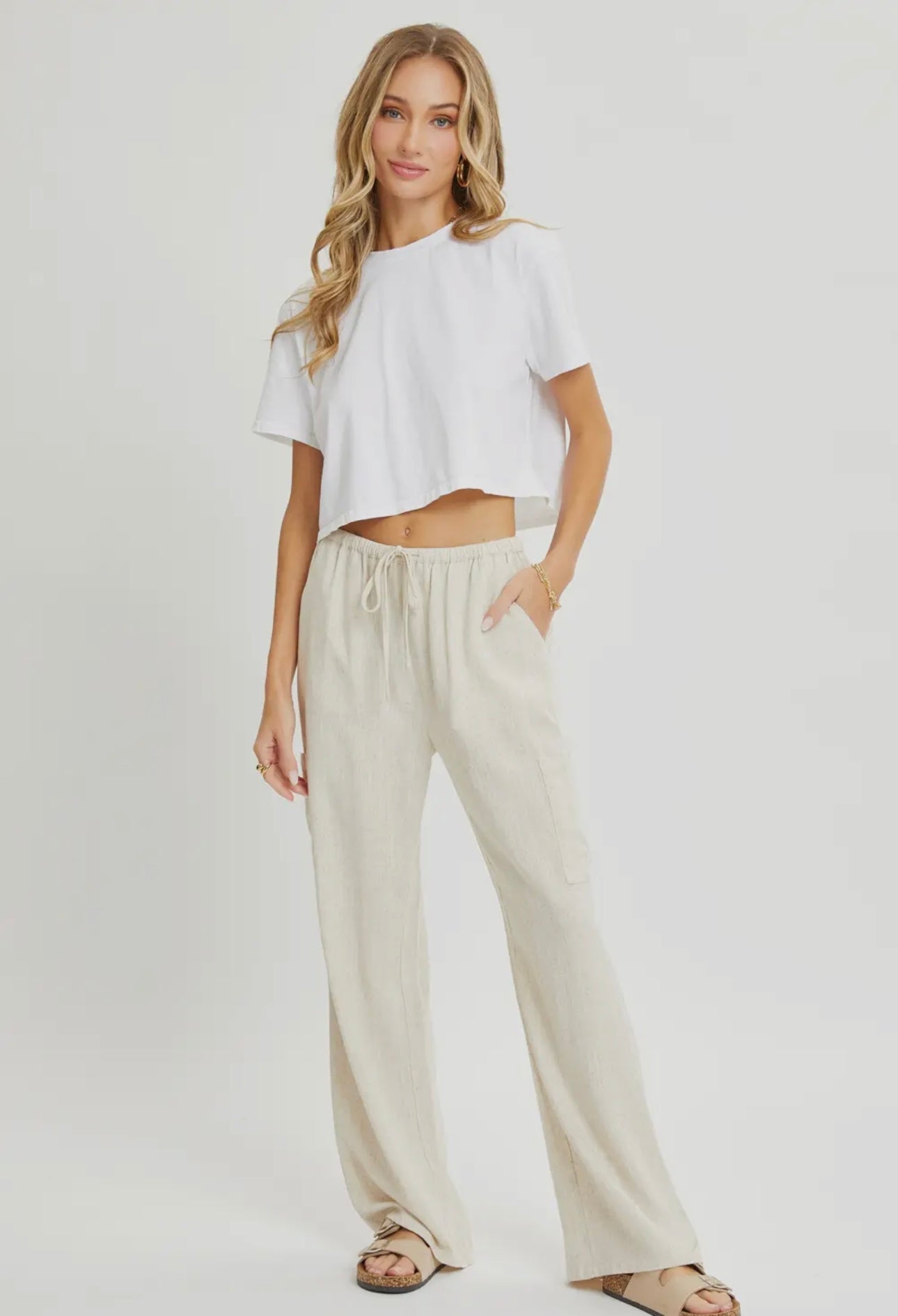 Linen Pant- Oatmeal