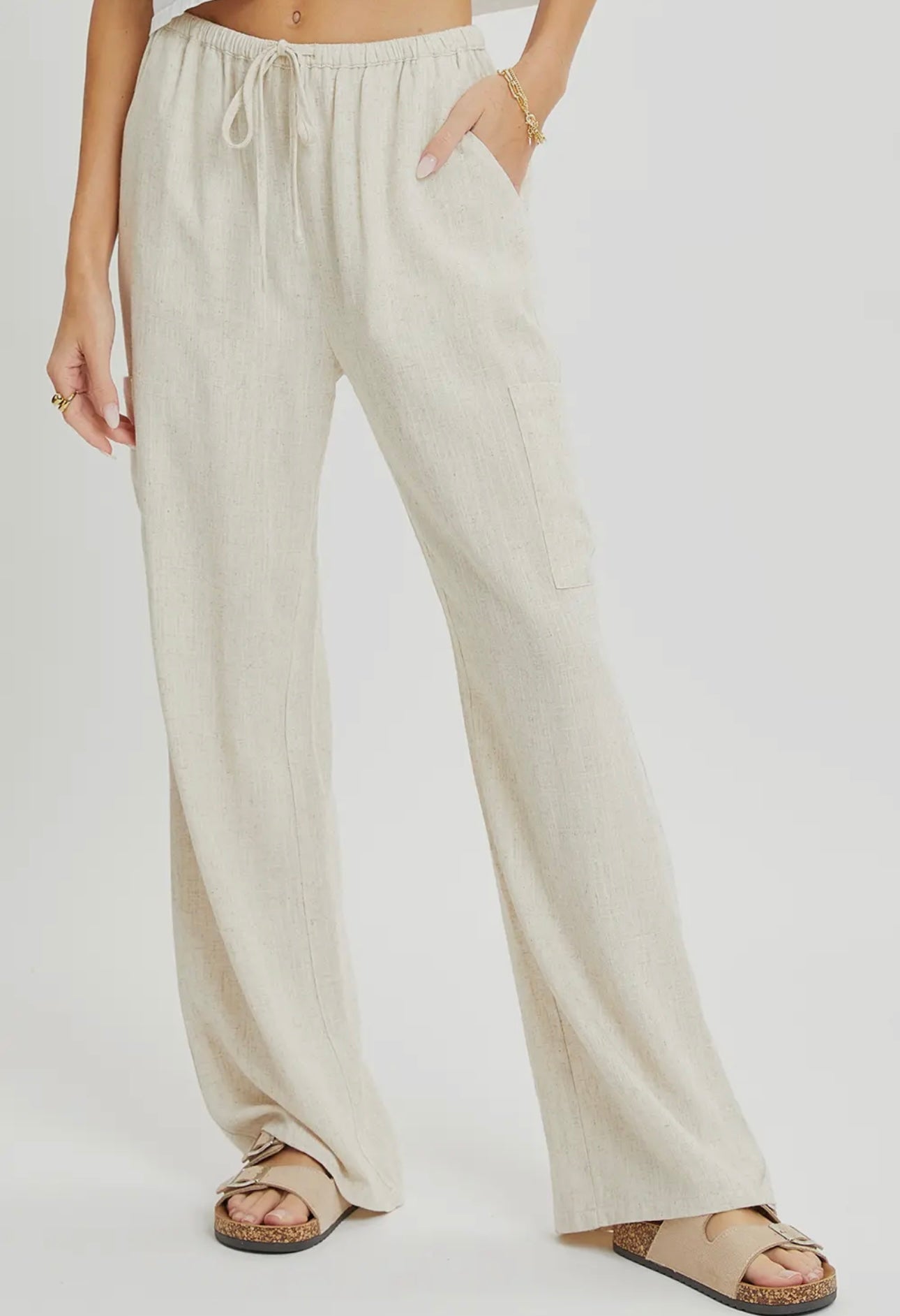Linen Pant- Oatmeal