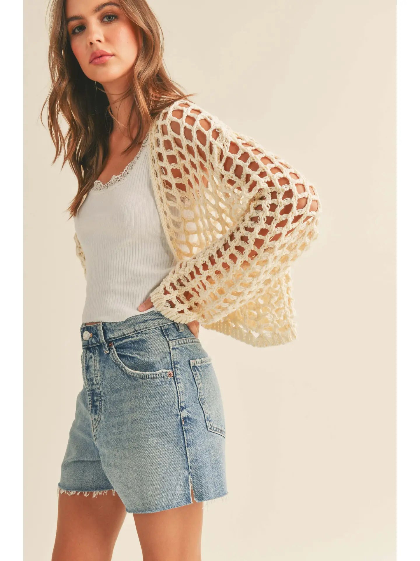 Crochet Knit Cardigan