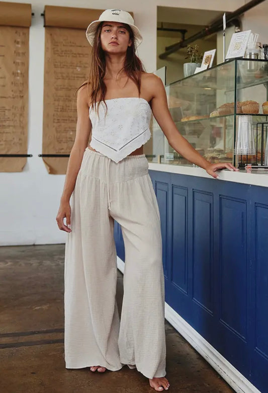 Linen Wide Leg Pants
