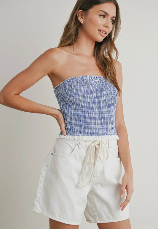 Baby Blue Tube Top