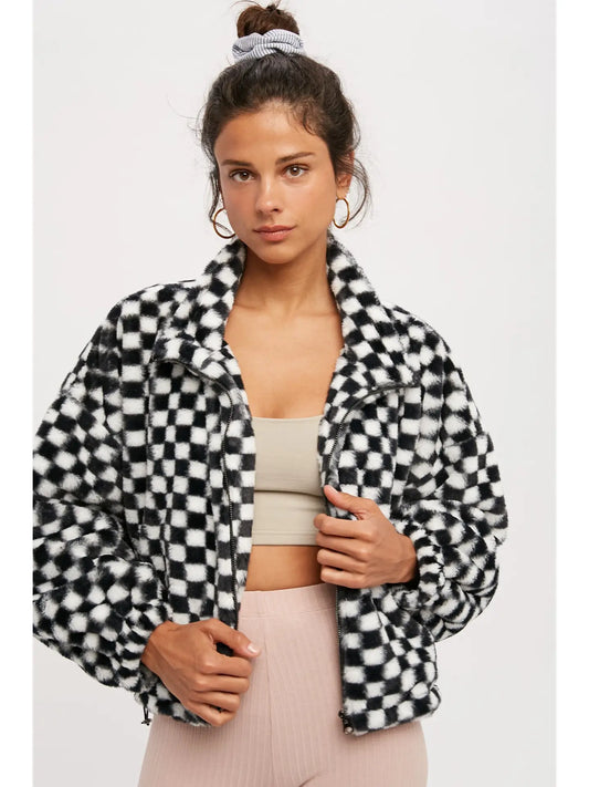 Checker Teddy Jacket