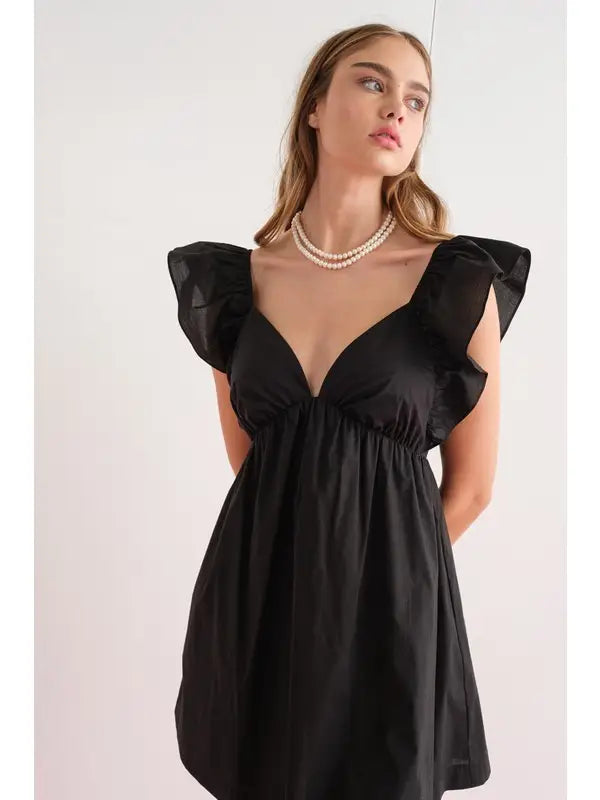 Audrey Tie-Back Mini Dress