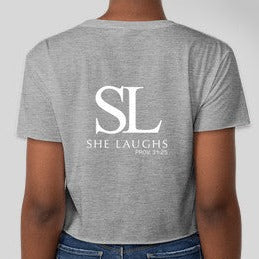 She Laughs Cropped Tee