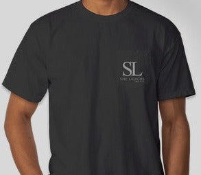 She Laughs Men's Pocket Tee